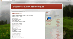 Desktop Screenshot of blogclaudiocezarhenriques.blogspot.com