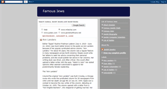 Desktop Screenshot of famous-jews.blogspot.com