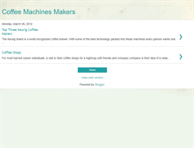 Tablet Screenshot of coffeemachinesmakers.blogspot.com