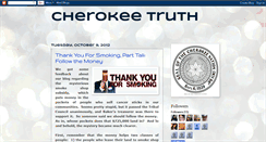 Desktop Screenshot of cherokeetruth.blogspot.com
