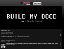 Tablet Screenshot of buildmydood.blogspot.com