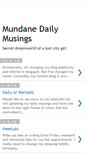 Mobile Screenshot of mundanedailymusing.blogspot.com