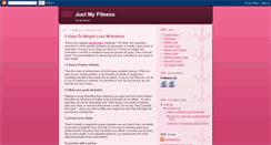 Desktop Screenshot of justmyfitness.blogspot.com