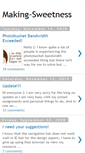 Mobile Screenshot of making-sweetness.blogspot.com