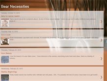 Tablet Screenshot of bearnecessities-mama.blogspot.com