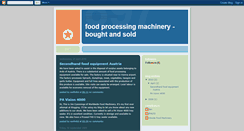 Desktop Screenshot of food-processing-machinery.blogspot.com