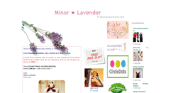 Desktop Screenshot of minorlavender.blogspot.com