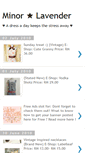 Mobile Screenshot of minorlavender.blogspot.com