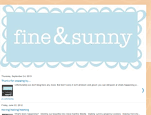 Tablet Screenshot of fineandsunny.blogspot.com