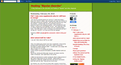 Desktop Screenshot of bipolarhealing.blogspot.com