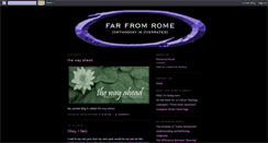 Desktop Screenshot of farfromrome.blogspot.com