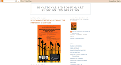 Desktop Screenshot of binationalsymposiumartshow.blogspot.com