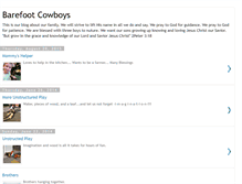 Tablet Screenshot of barefootcowboys.blogspot.com