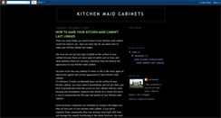 Desktop Screenshot of kitchen-maid-cabinets.blogspot.com