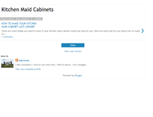 Tablet Screenshot of kitchen-maid-cabinets.blogspot.com