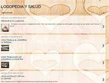 Tablet Screenshot of logopediaysalud.blogspot.com