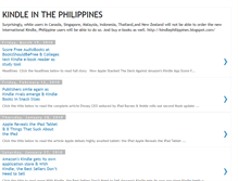 Tablet Screenshot of kindlephilippines.blogspot.com