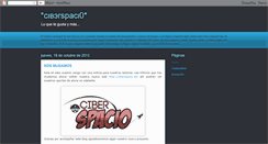 Desktop Screenshot of cib3rspaci0.blogspot.com