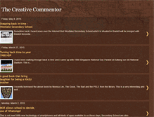 Tablet Screenshot of creative-commentor.blogspot.com