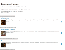 Tablet Screenshot of desdeunrincon.blogspot.com