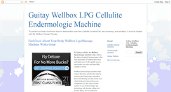 Desktop Screenshot of guitay-wellbox-endermologie-machine.blogspot.com