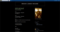 Desktop Screenshot of brunolemosresume.blogspot.com