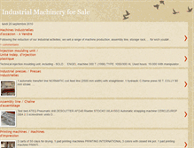 Tablet Screenshot of machinery4sale.blogspot.com
