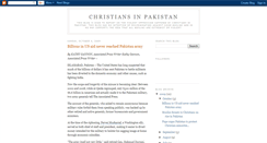 Desktop Screenshot of christians-in-pakistan.blogspot.com