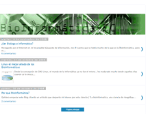 Tablet Screenshot of bioinformatica-ec.blogspot.com