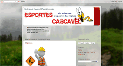 Desktop Screenshot of esportecascavel.blogspot.com