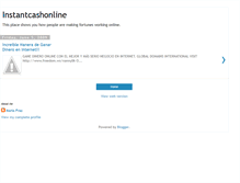 Tablet Screenshot of instantcashonline09.blogspot.com
