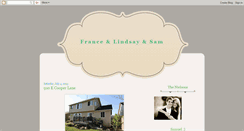 Desktop Screenshot of franceandlindsay.blogspot.com