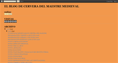 Desktop Screenshot of medievalcervera.blogspot.com