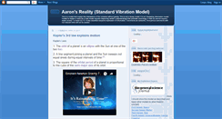 Desktop Screenshot of aaronsreality.blogspot.com