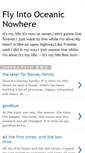 Mobile Screenshot of flyintooceanicnowhere.blogspot.com
