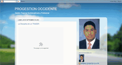 Desktop Screenshot of progestionoccidente.blogspot.com