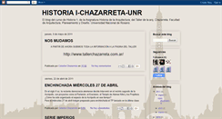 Desktop Screenshot of historia1chazarreta.blogspot.com