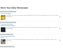 Tablet Screenshot of know-your-daily-horoscopes.blogspot.com