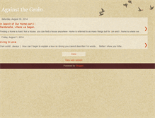 Tablet Screenshot of livingagainstthegrain.blogspot.com