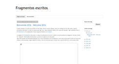 Desktop Screenshot of fragmentosescritos.blogspot.com