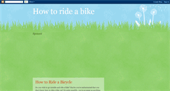 Desktop Screenshot of how-to-ride-a-bike-blog.blogspot.com
