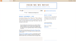 Desktop Screenshot of feedmemymusic.blogspot.com