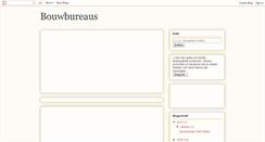 Desktop Screenshot of bouwbureaus.blogspot.com