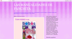 Desktop Screenshot of lasmanualidadesdepanchita.blogspot.com