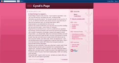 Desktop Screenshot of cyndispage.blogspot.com