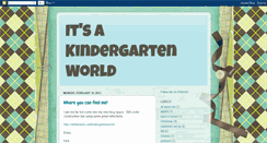 Desktop Screenshot of itsakindergartenworld.blogspot.com