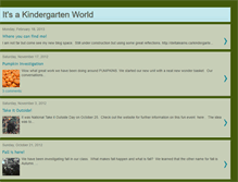 Tablet Screenshot of itsakindergartenworld.blogspot.com