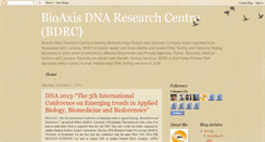 Desktop Screenshot of bioaxisdnaresearchcentre.blogspot.com
