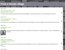 Tablet Screenshot of fromaremotevillage.blogspot.com