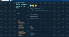 Desktop Screenshot of pensamientocriticokimberlycaldron14tm.blogspot.com